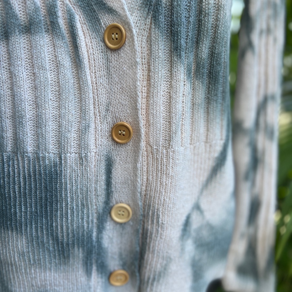 VICI Evangeline Button Down Knit Tye Dye Cardigan Sweater Small - Picture 2 of 5